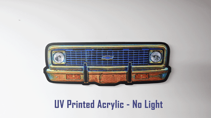 23" 1970 K10 4x4 Wall Art | LED Light-Up Sign or UV Print | 23" & 35" | Handmade in USA