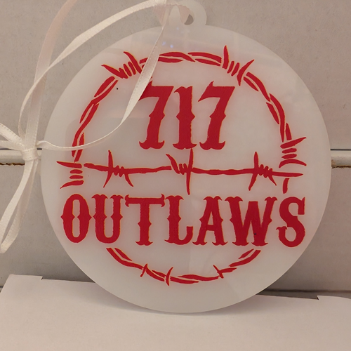 3.5" 717 Outlaws Christmas Ornament