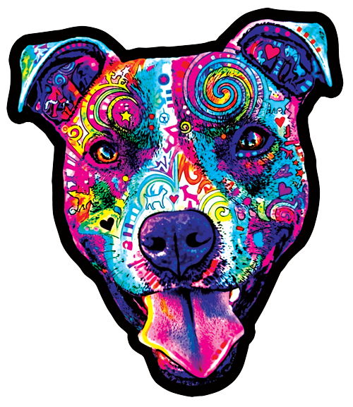 Colorful Pitbull 14" LED Light Up Sign