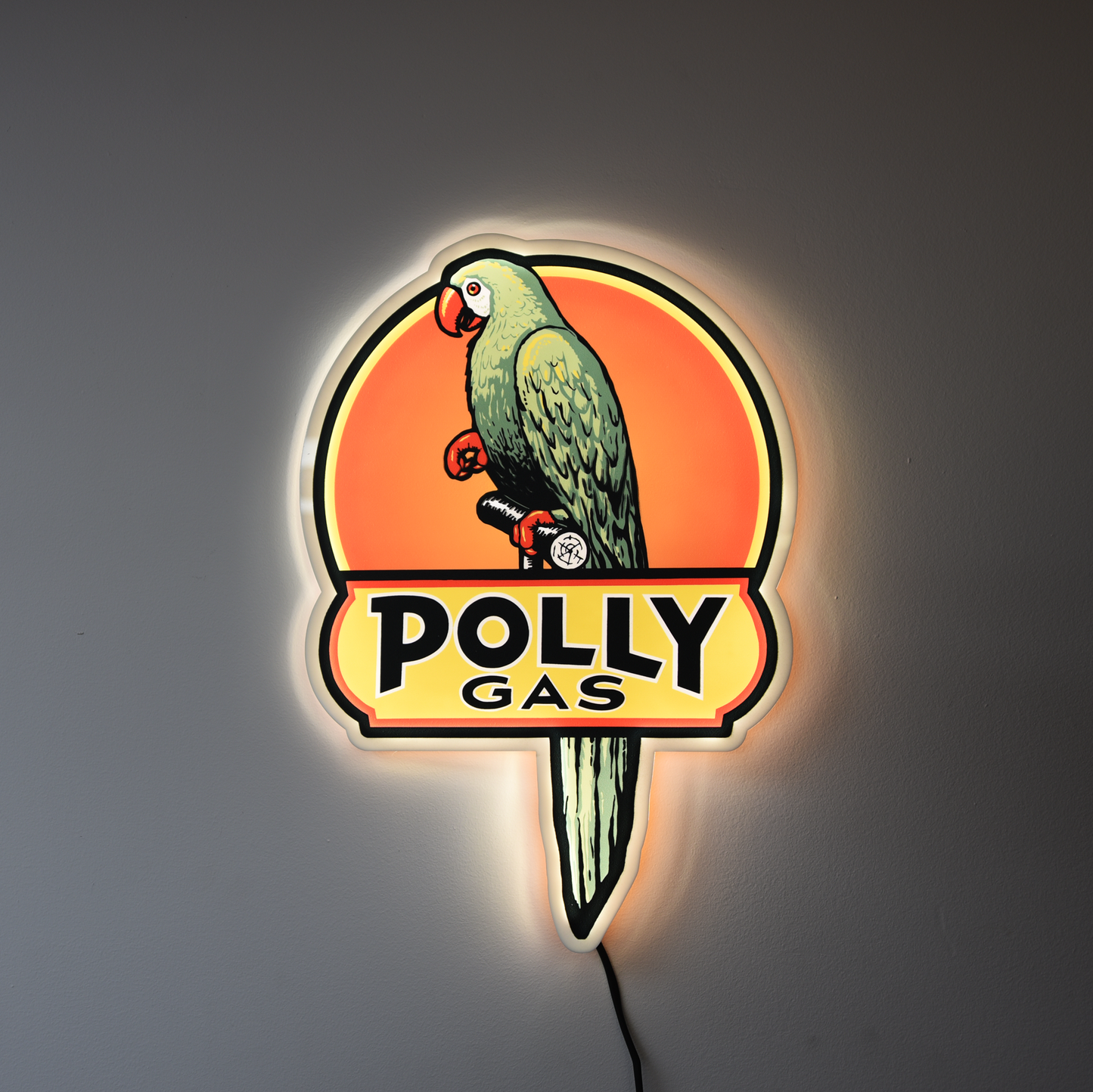 Polly Gas LED Light Up Sign – 11"x15" Vintage-Inspired Automobilia Wall Art, Handmade in the USA (Copy)