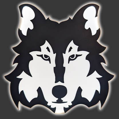 Wolf Brewing Co. 13" LED Light Up Tacker – Wolf Shaped
